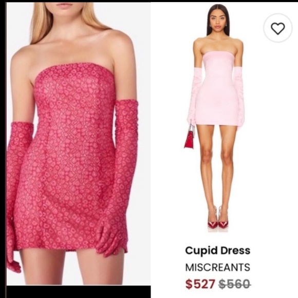 Miscreants Cupid dress minidress New With gloves. - Picture 1 of 5